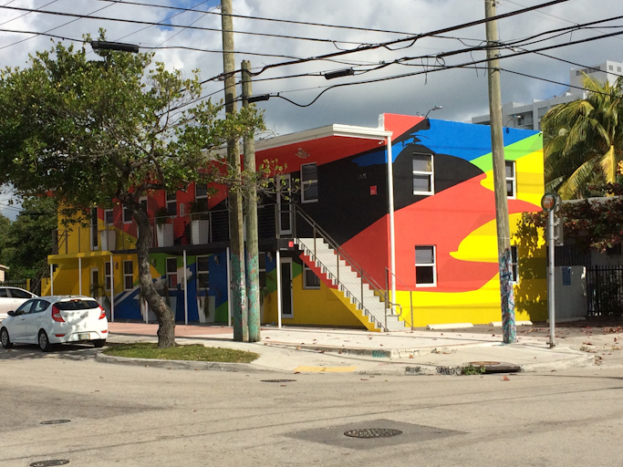 Colorful Miami building